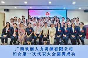 巾帼力量！广西登录入口人力资源有限公司妇女第一次代表大会胜利召开